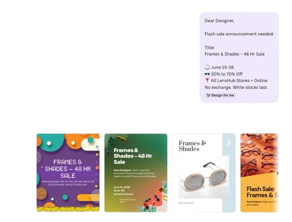 Canva design result